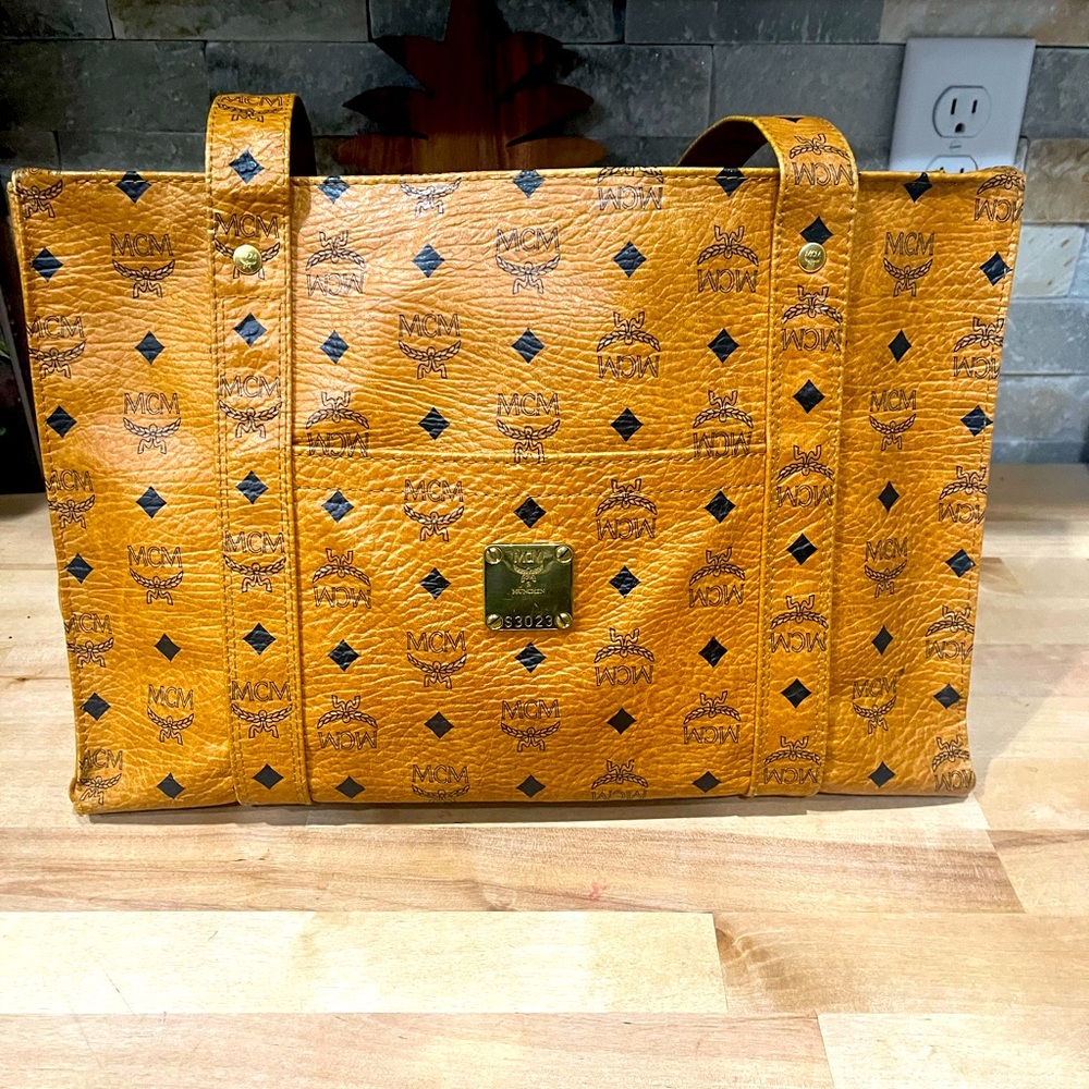 Mcm shopper tote bag